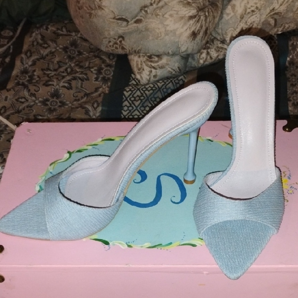 Elegant Blue Women's Heels